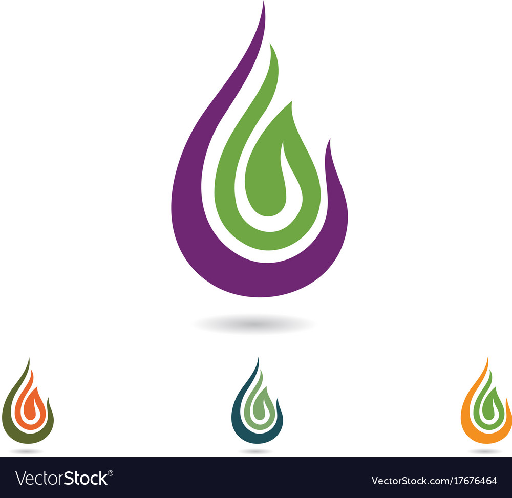 Wassertropfen Logo Vorlage