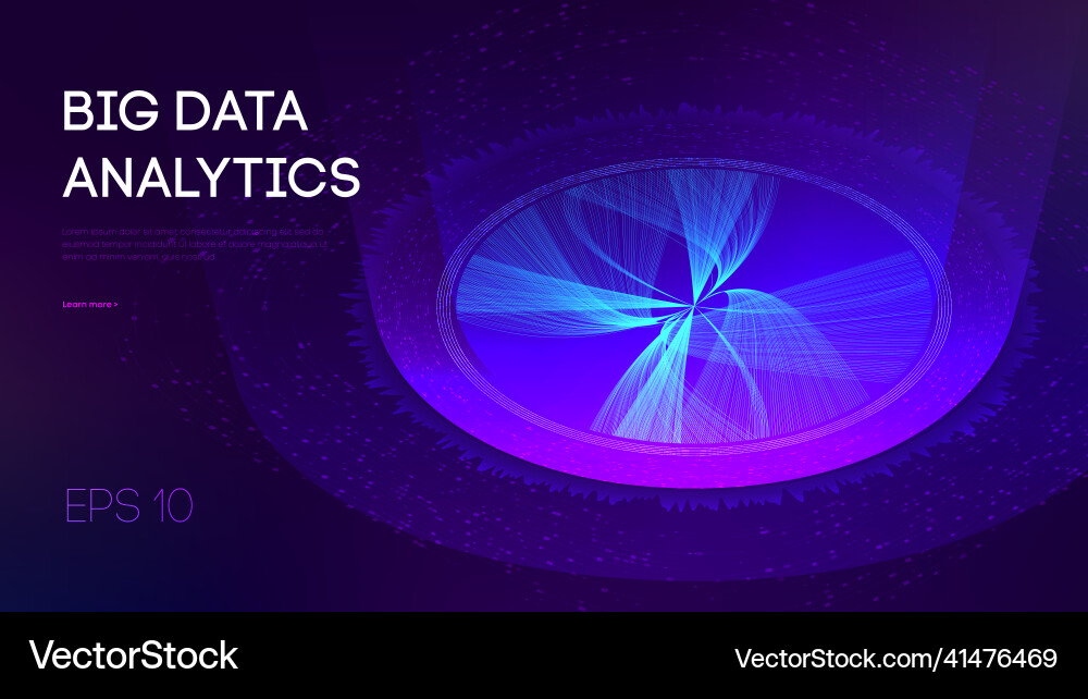 Abstract big data isometric cloud Royalty Free Vector Image