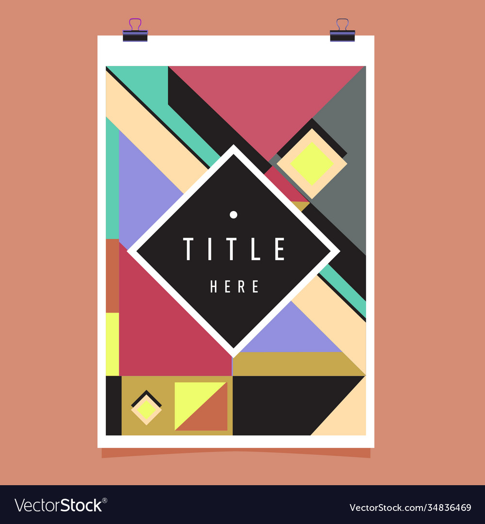 Abstract colorful geometric pattern background Vector Image Abstract colorful geometric pattern background