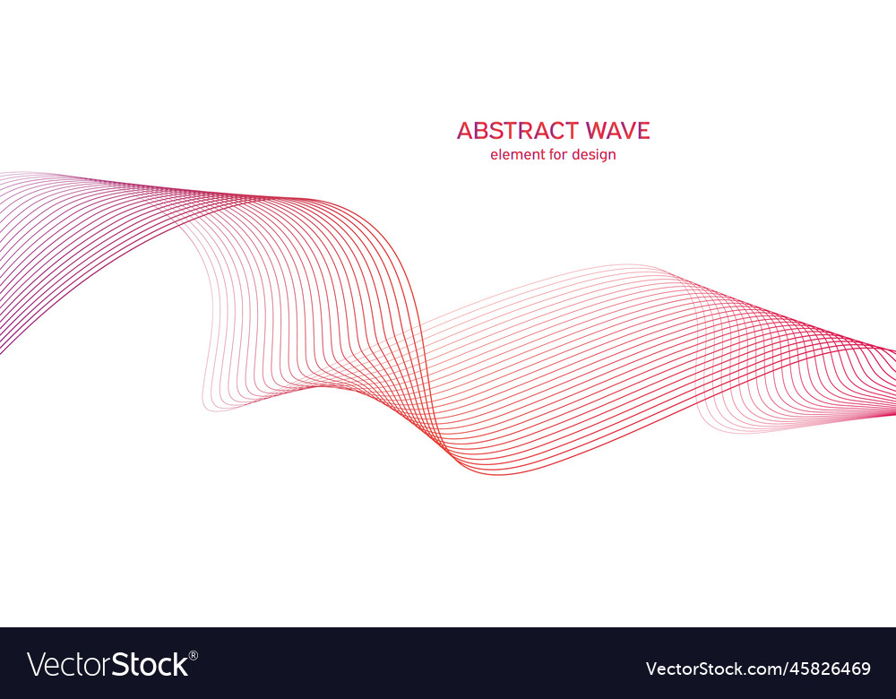 Abstract colorful wave element for design vector image Abstract colorful wave element for design