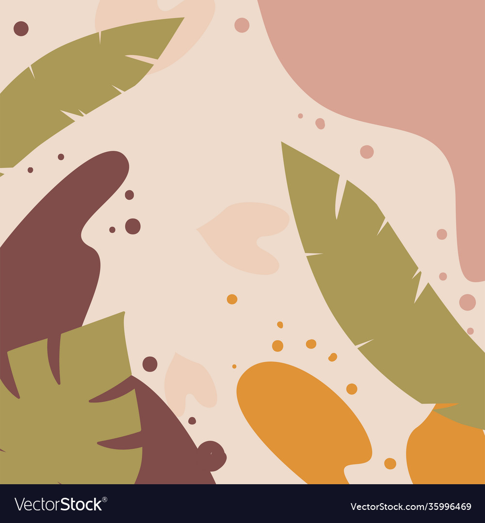 Abstract pattern background with leaves