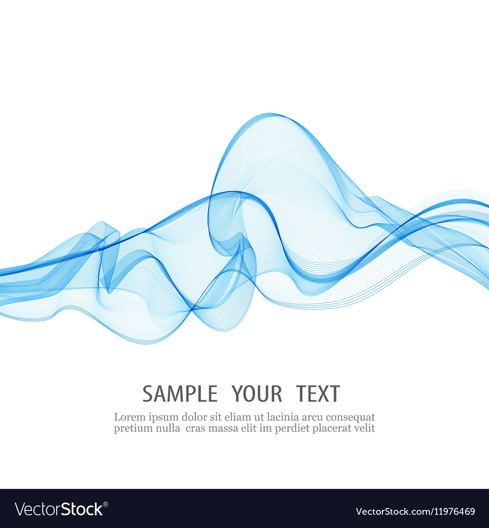 Abstract smooth color wave curve flow blue