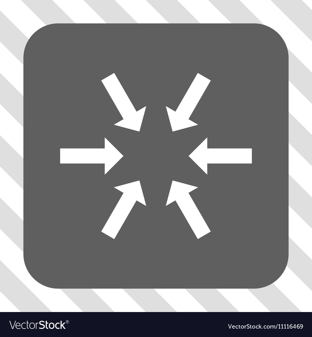 Compact arrows rounded square button