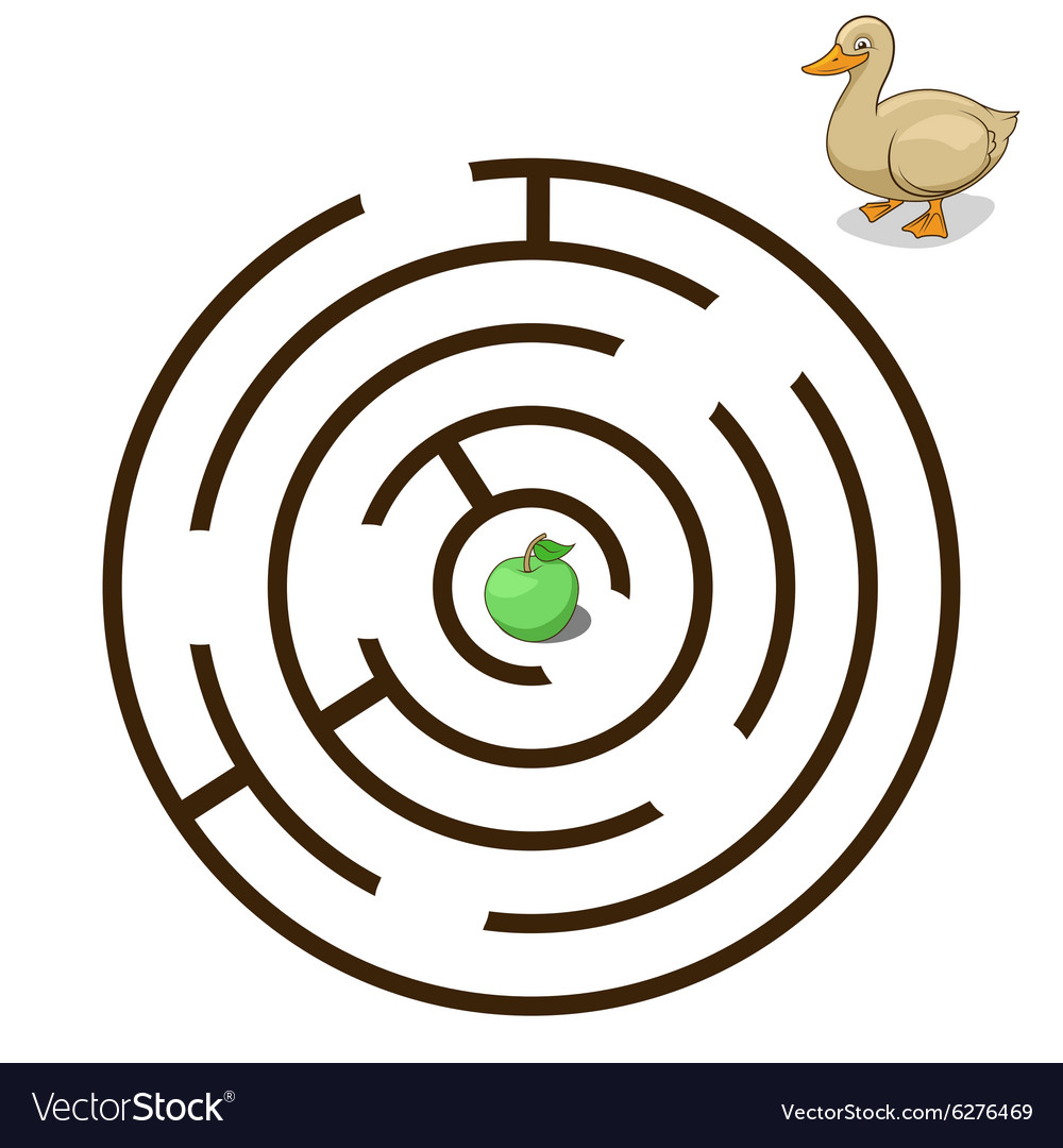 Game labyrinth find a way duck