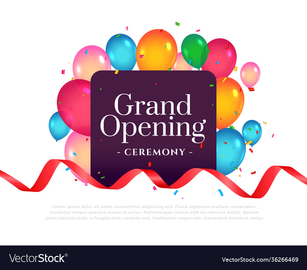 grand opening ceremony Template