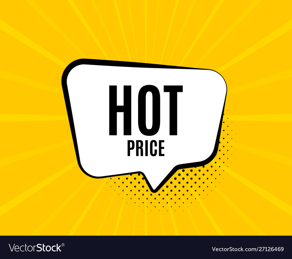 Hot price special offer sale sign