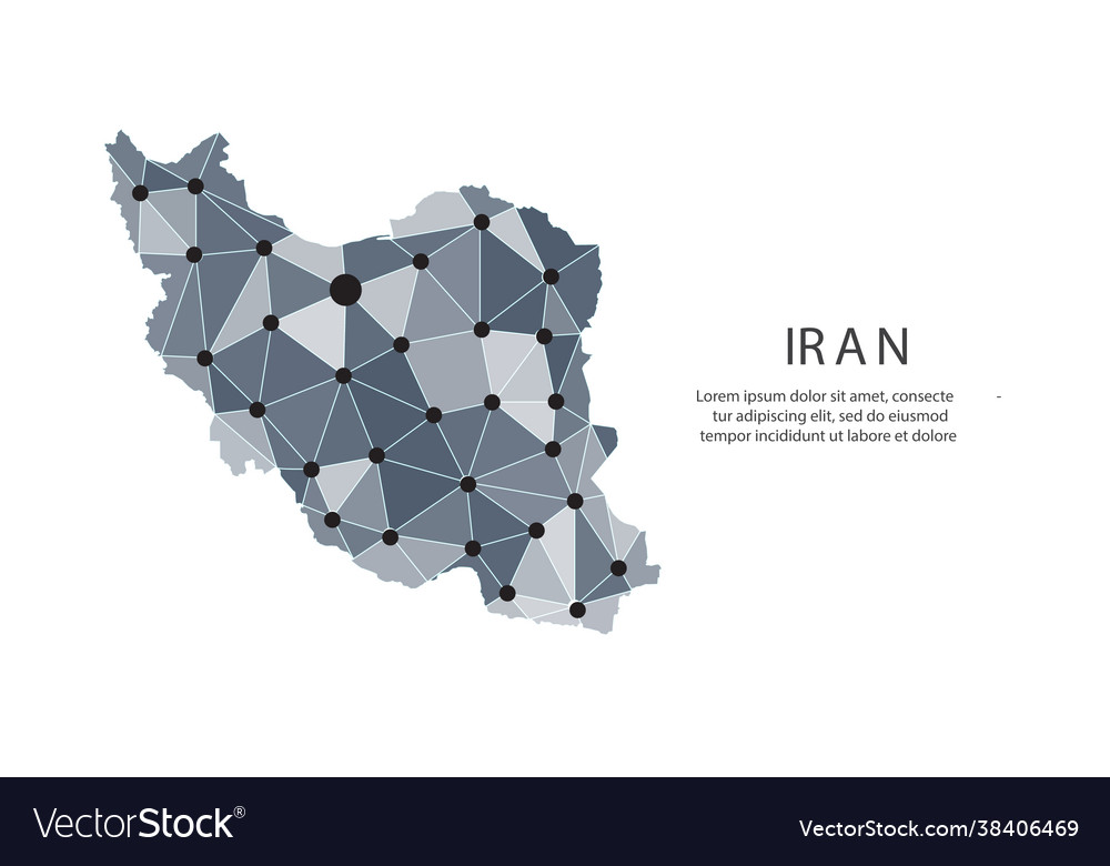 Iran communication network map image a low