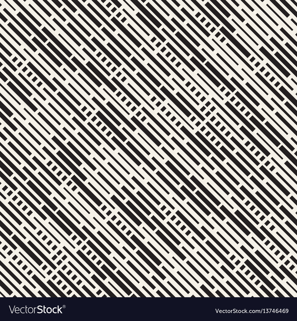 Irregular Black and White Dash Pattern