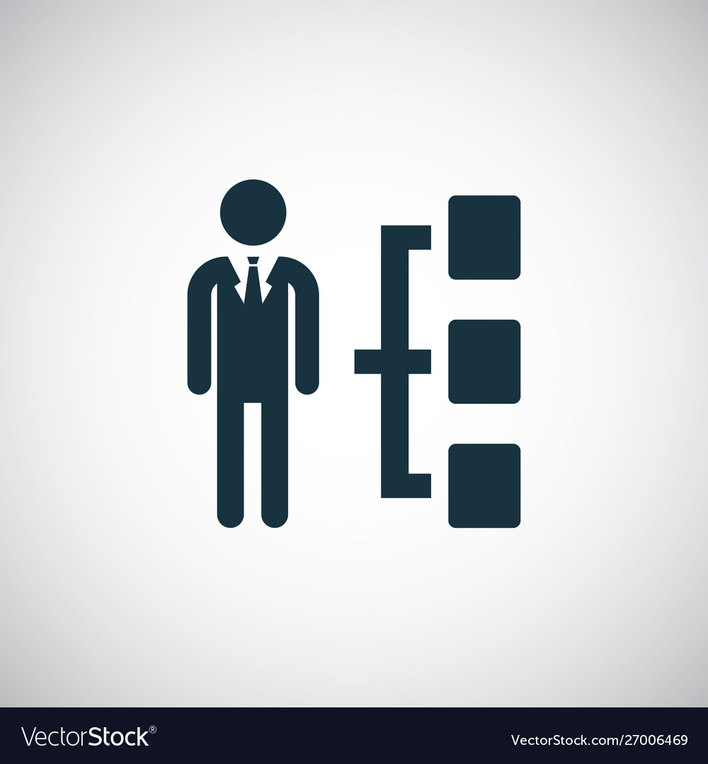 Man structure icon simple flat element design