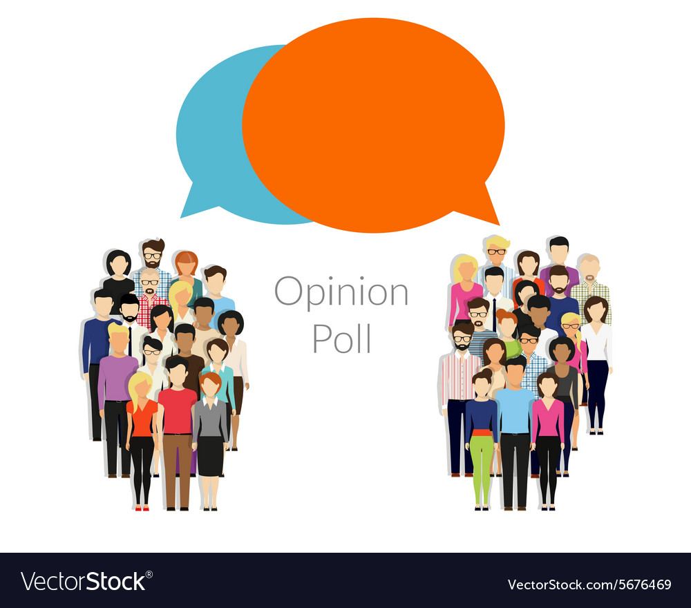 Opinion poll Royalty Free Vector Image - VectorStock