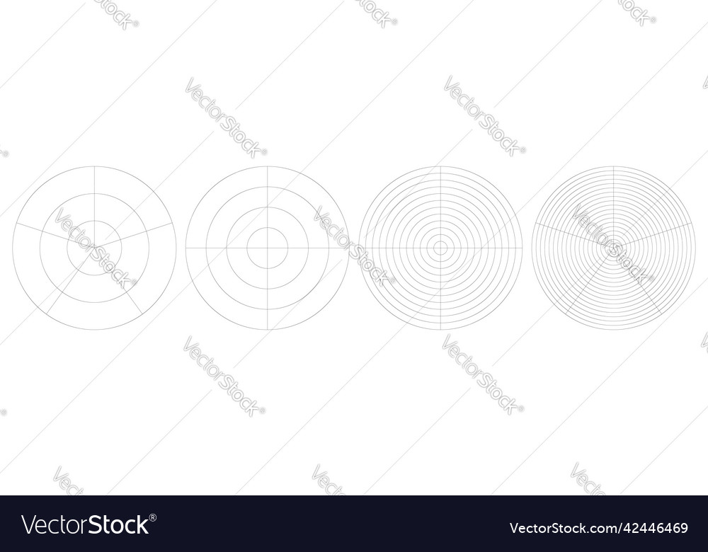 Polar kreisförmiges Gitternetz Piste Diagrammelement