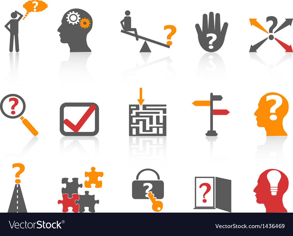 Problem Solving Icons - Orange Series