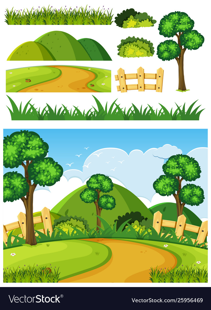 Set object for nature scene