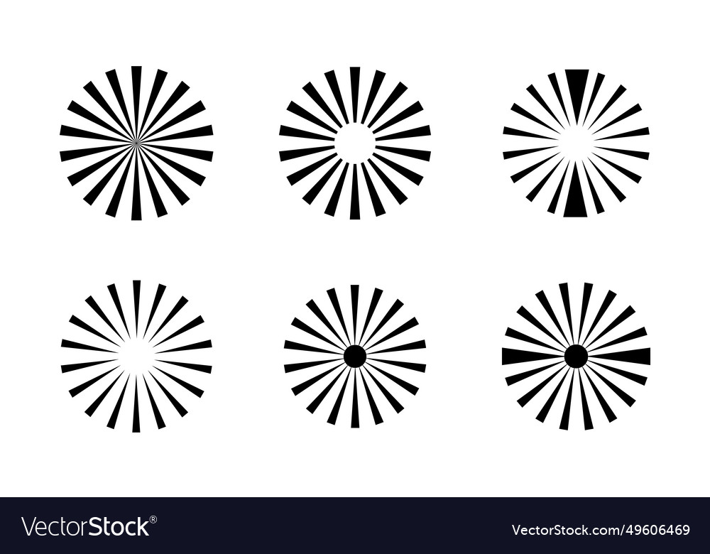 Sunburst icon and shape collection
