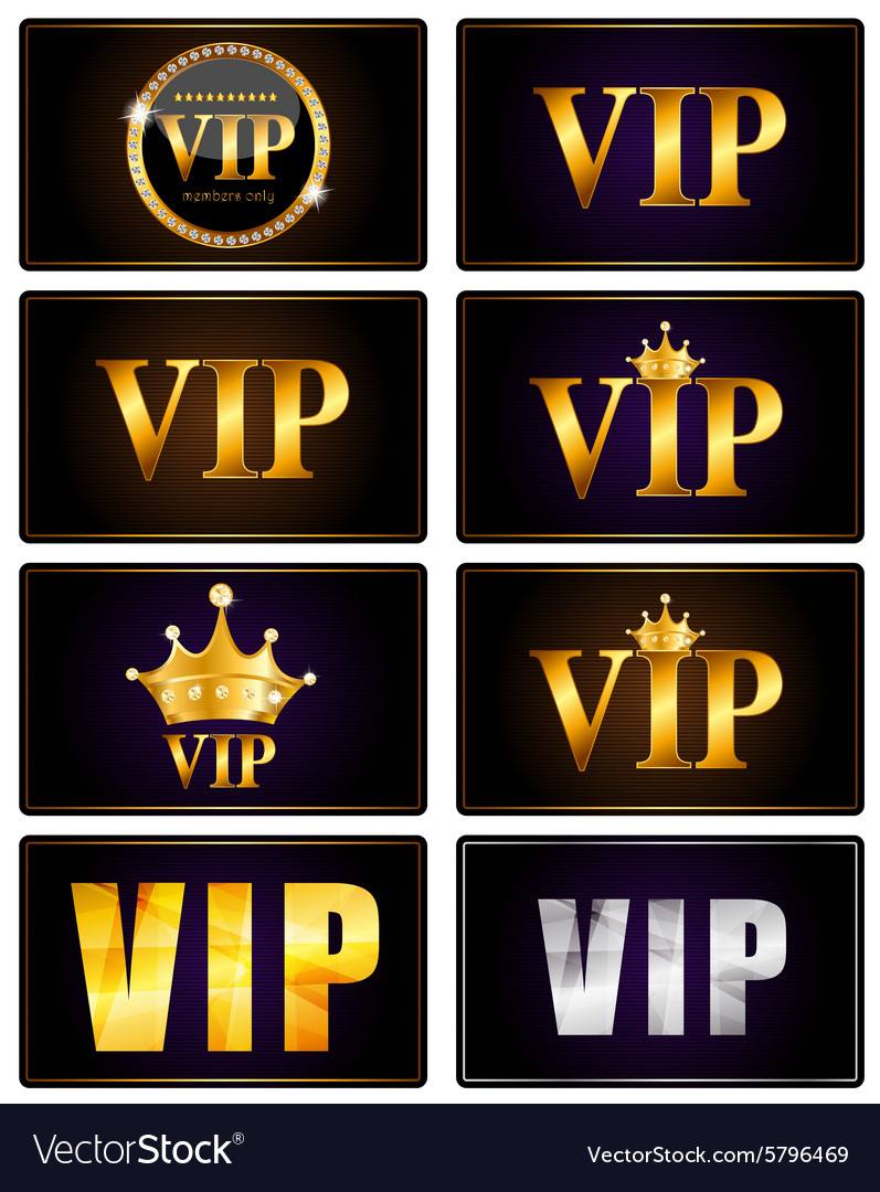 Vip members card set