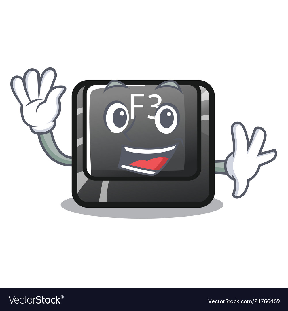 Waving button f3 on character keyboard