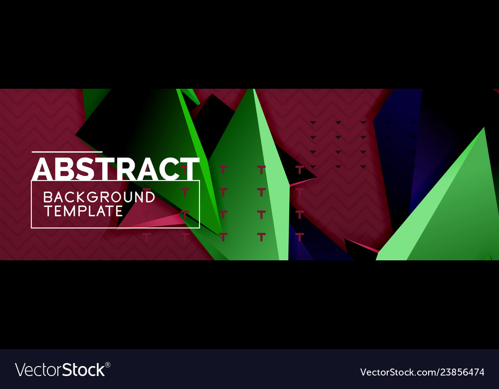 3d triangular minimal abstract background Vector Image 3d triangular minimal abstract background