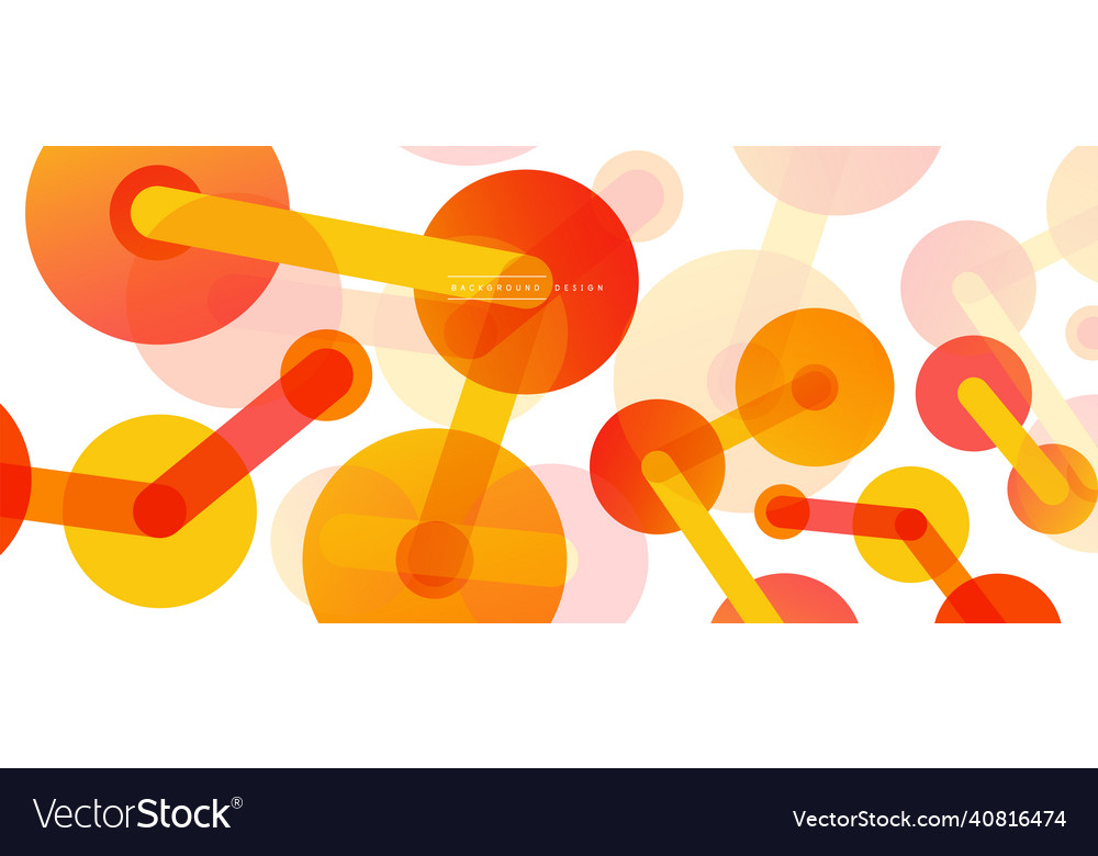 Abstract background round dots connected by lines vector image Abstract background round dots connected by lines