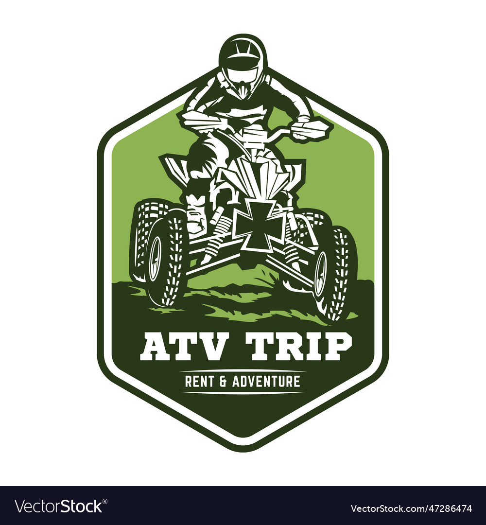 Atv racing extreme adventure Royalty Free Vector Image