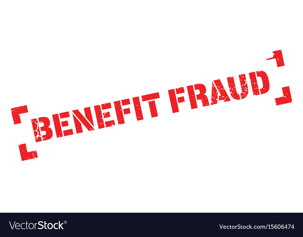 Benefit fraud rubber stamp Royalty Free Vector Image