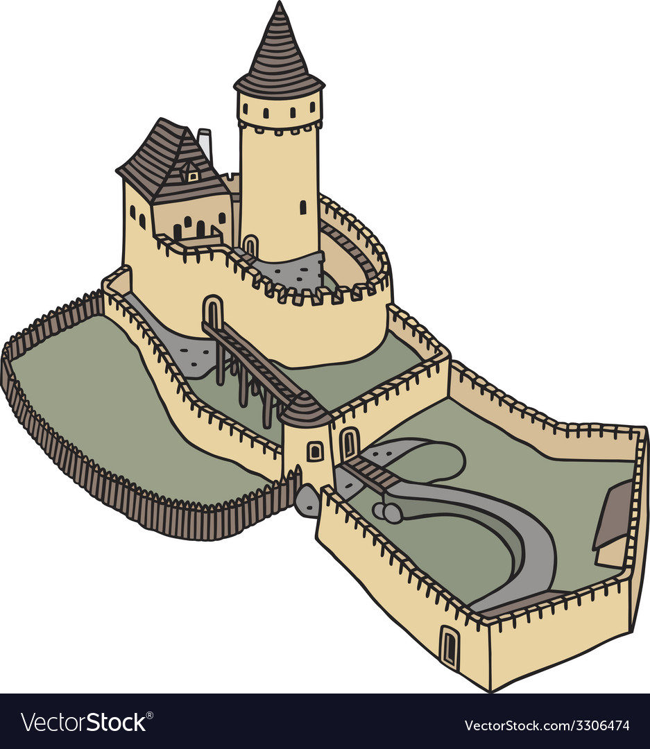 Castle Royalty Free Vector Image - VectorStock