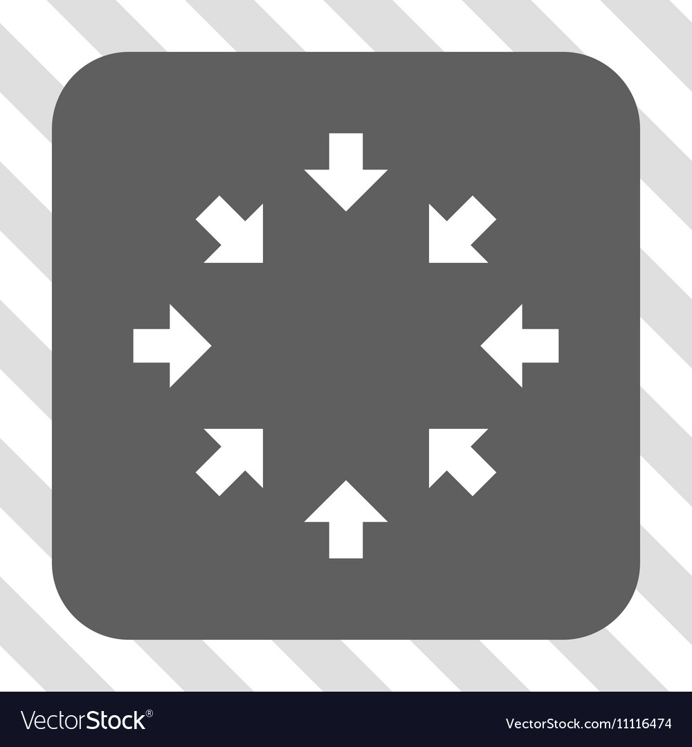 Compact arrows rounded square button