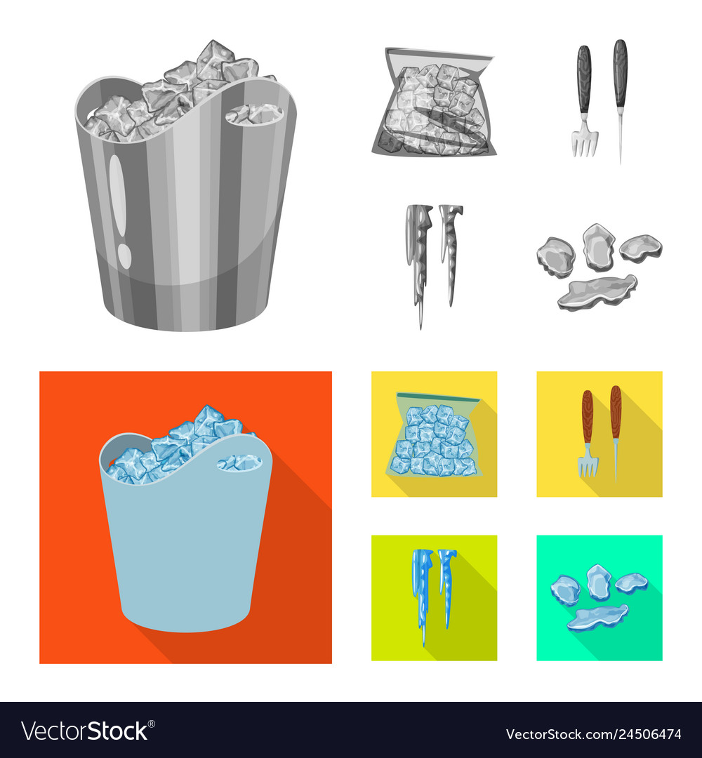 Design of texture and frozen symbol Vector Image Design of texture and frozen symbol