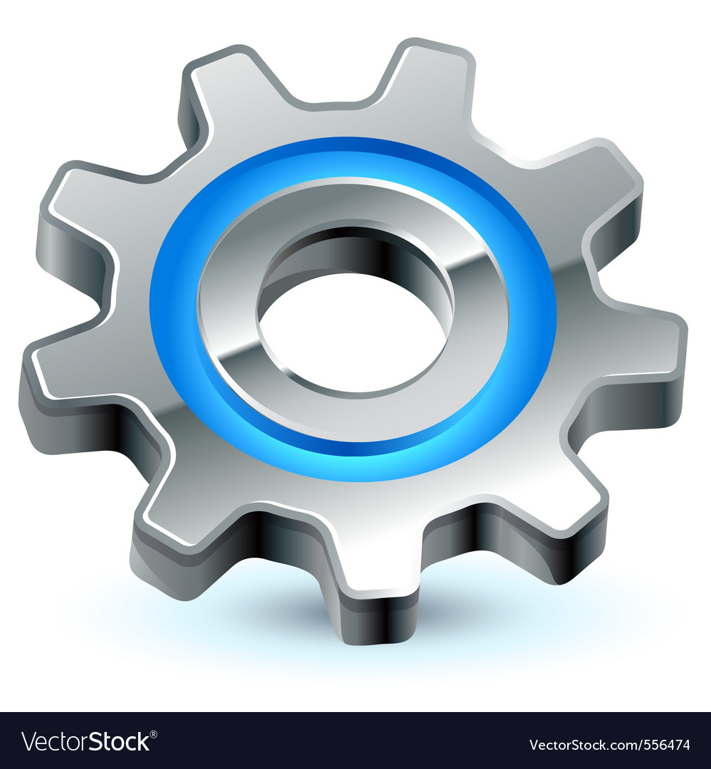 Download Gear settings icon Royalty Free Vector Image - VectorStock