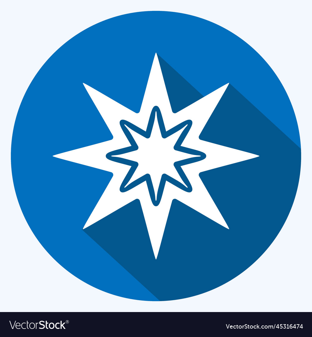 Icon eight pointed star related to stars symbol