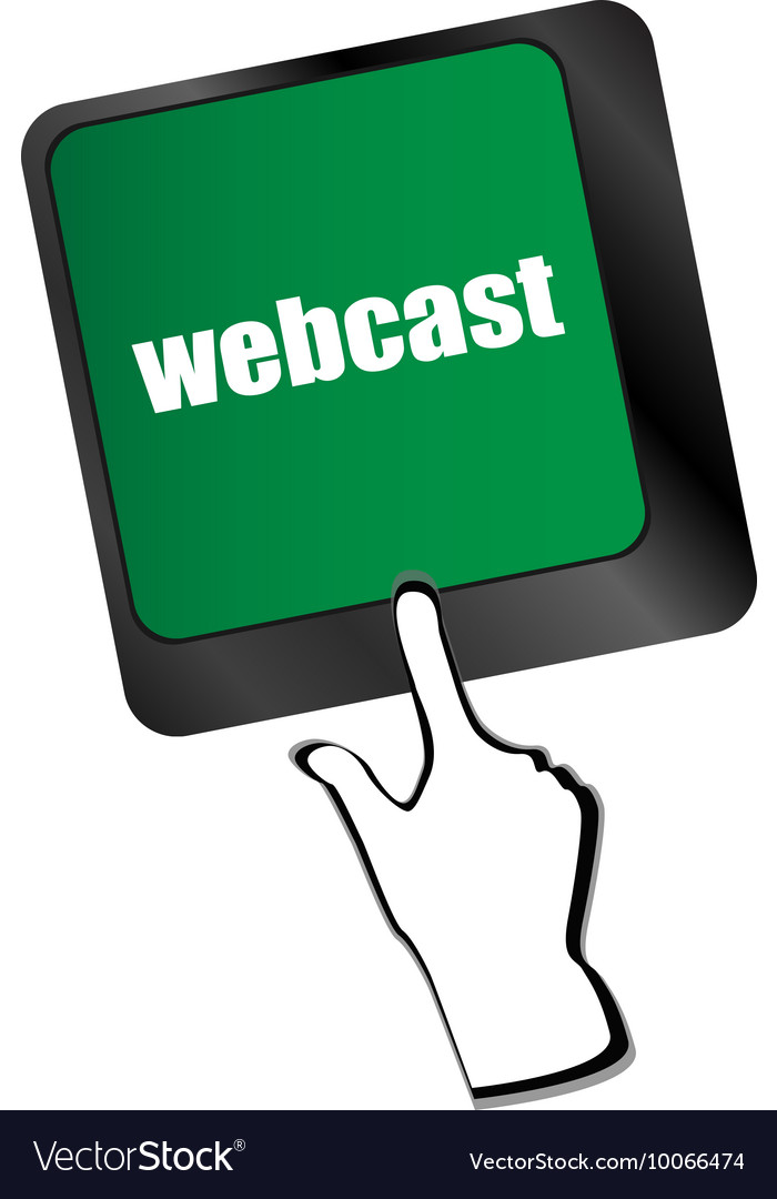 Keyboard key with webcast web button