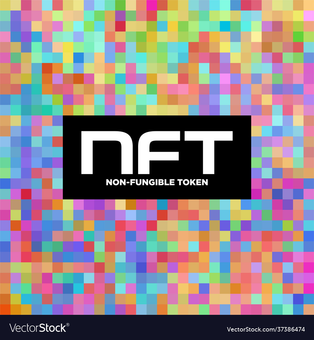 Nft non fungible token logo header banner