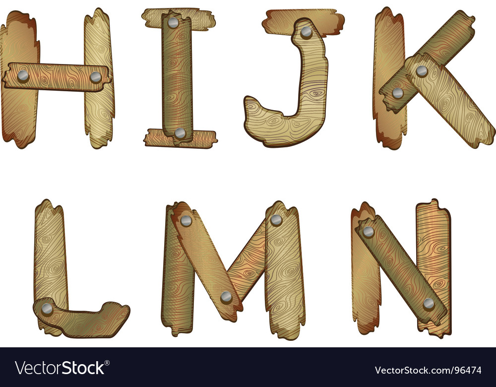 Wooden Letters Royalty Free Vector Image Vectorstock Wooden Letters Royalty Free Vector Image Vectorstock