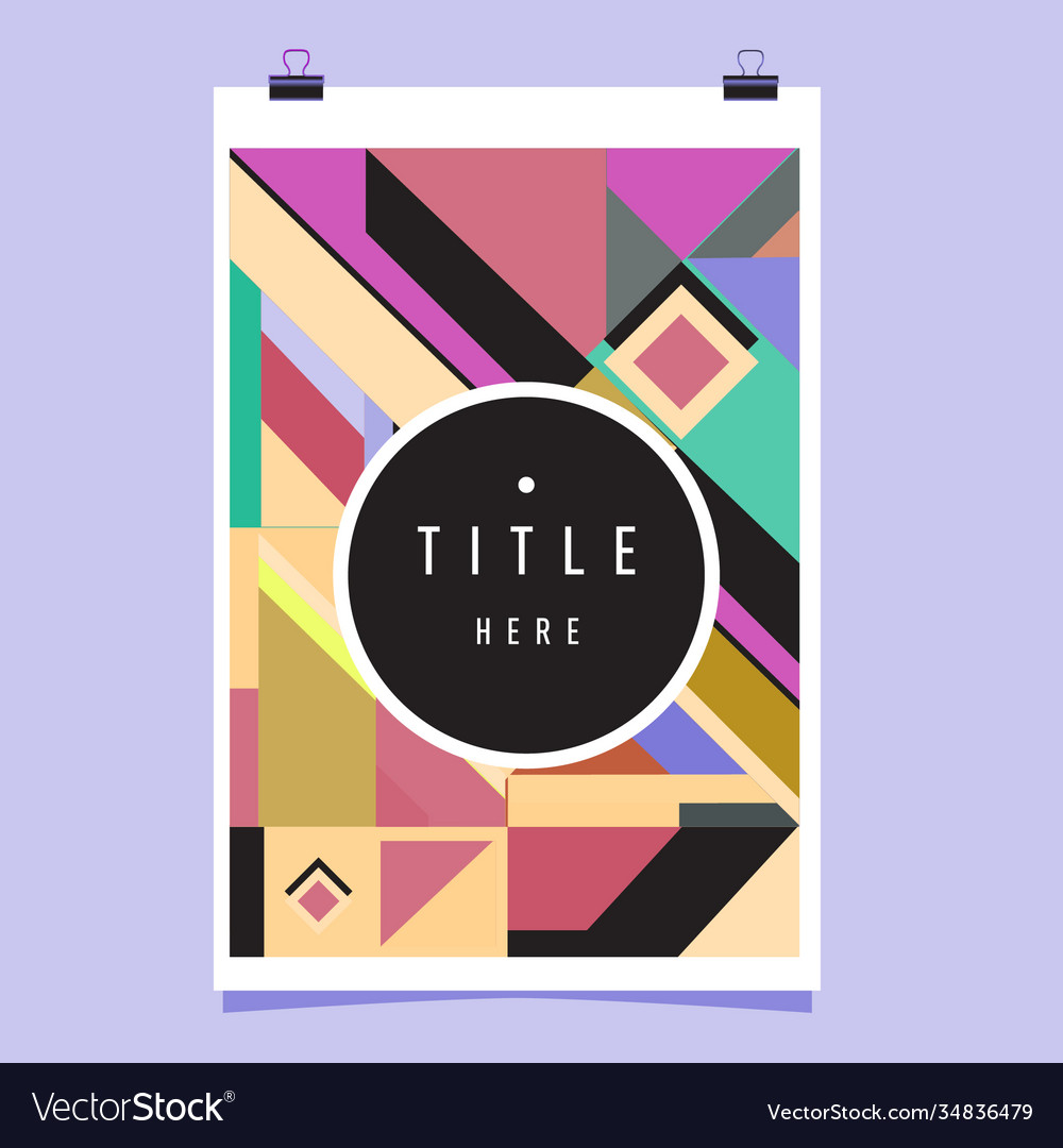 Abstract colorful geometric pattern background