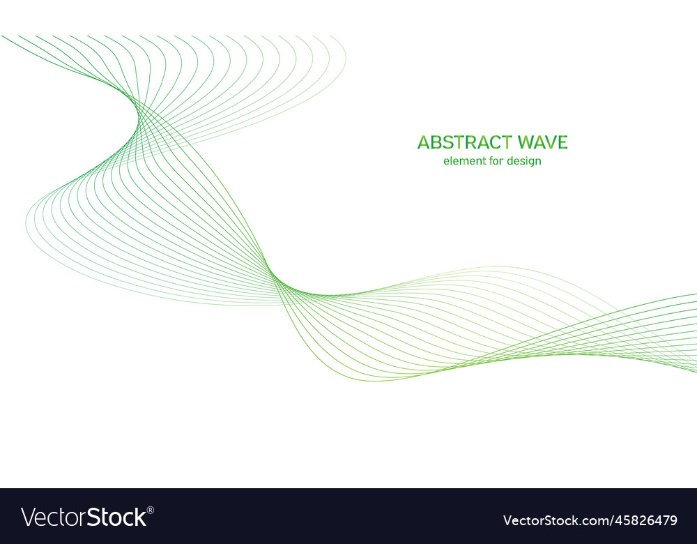 Abstract colorful wave element for design vector image Abstract colorful wave element for design
