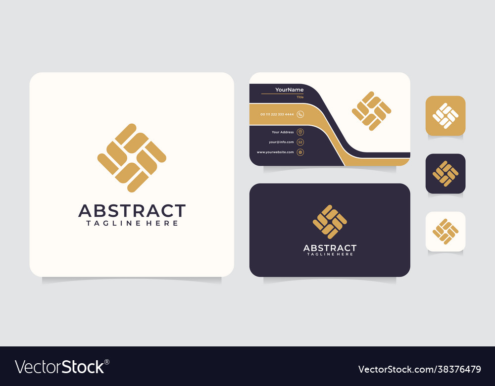 Abstract modern logo design concept