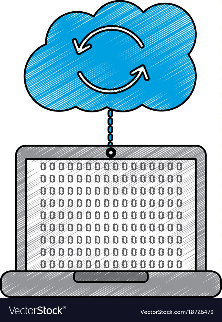 Cloud laptop data connection binary hosting