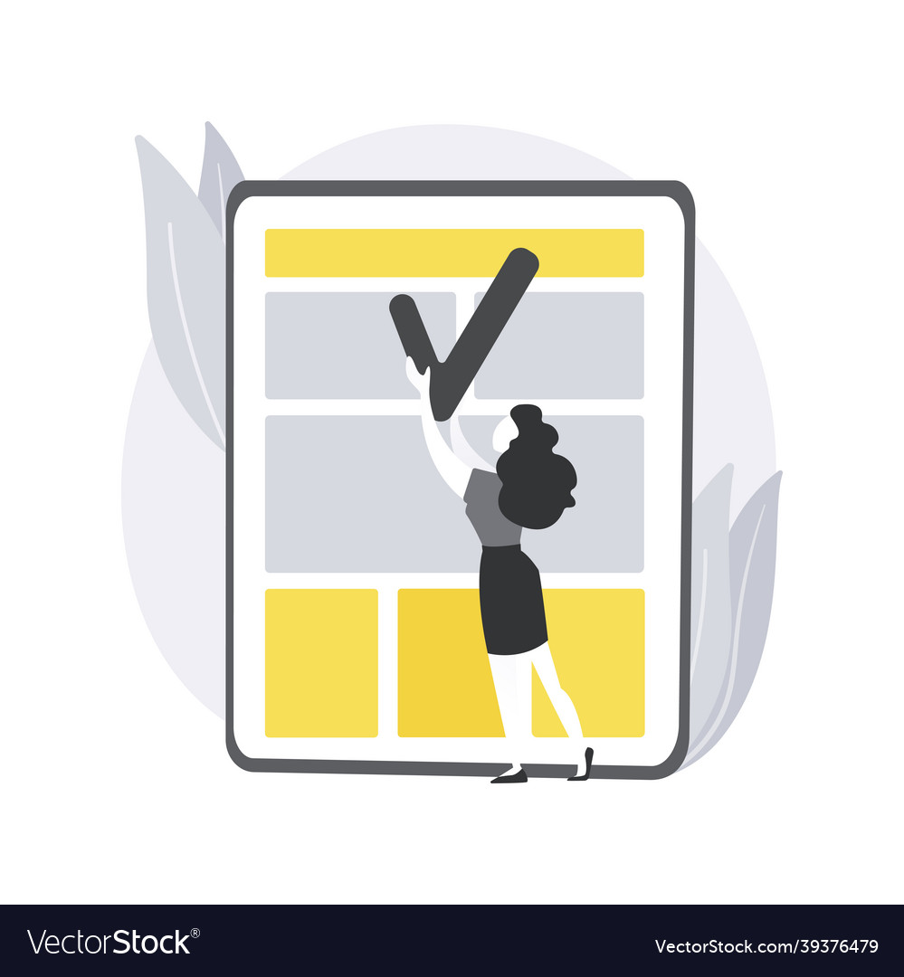 Content creation abstract concept vector image Content creation abstract concept