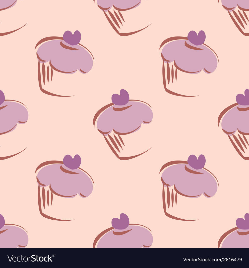 Cupcake Fliesen Muster