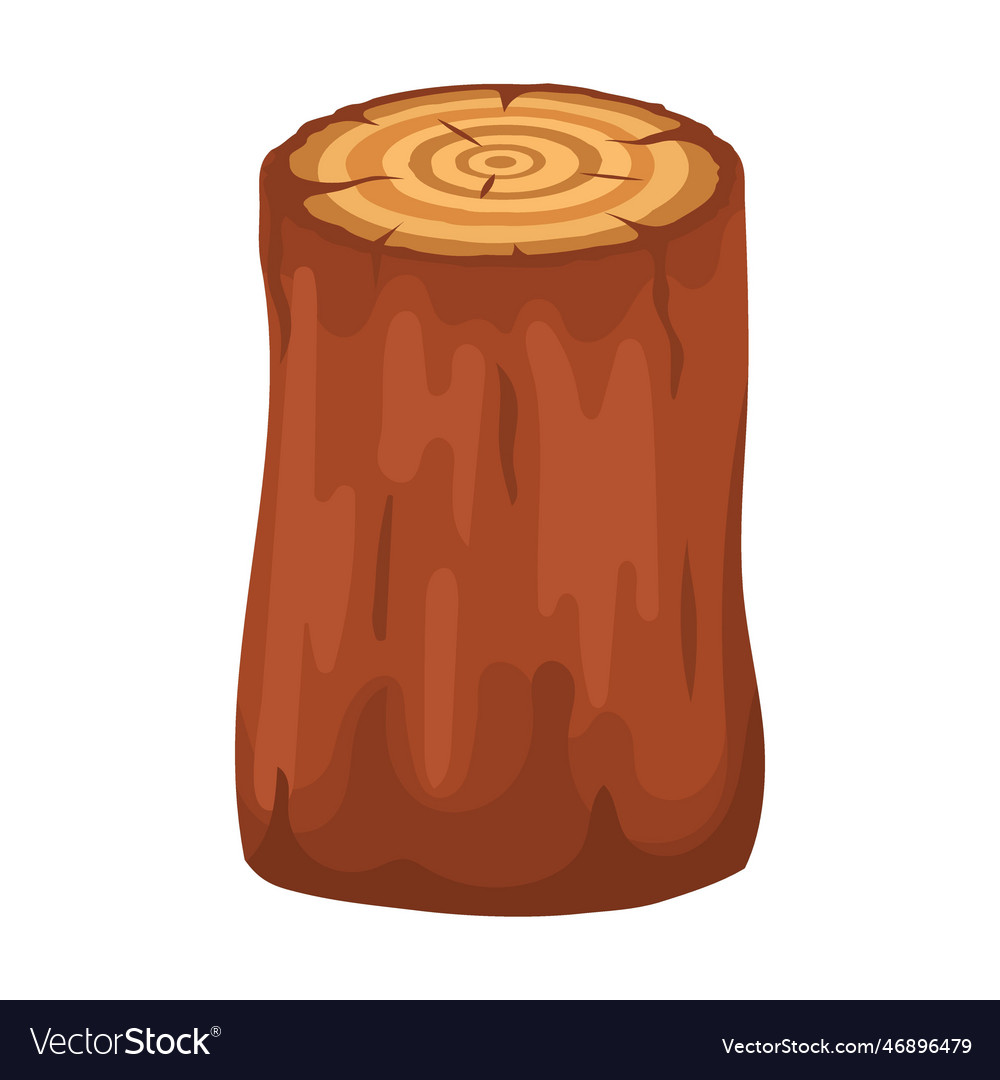 Piece log for oven wood structure stack of trees Vector Image