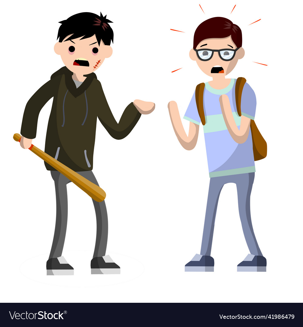 Problem of urban security robbery guy Vector Image Problem of urban security robbery guy