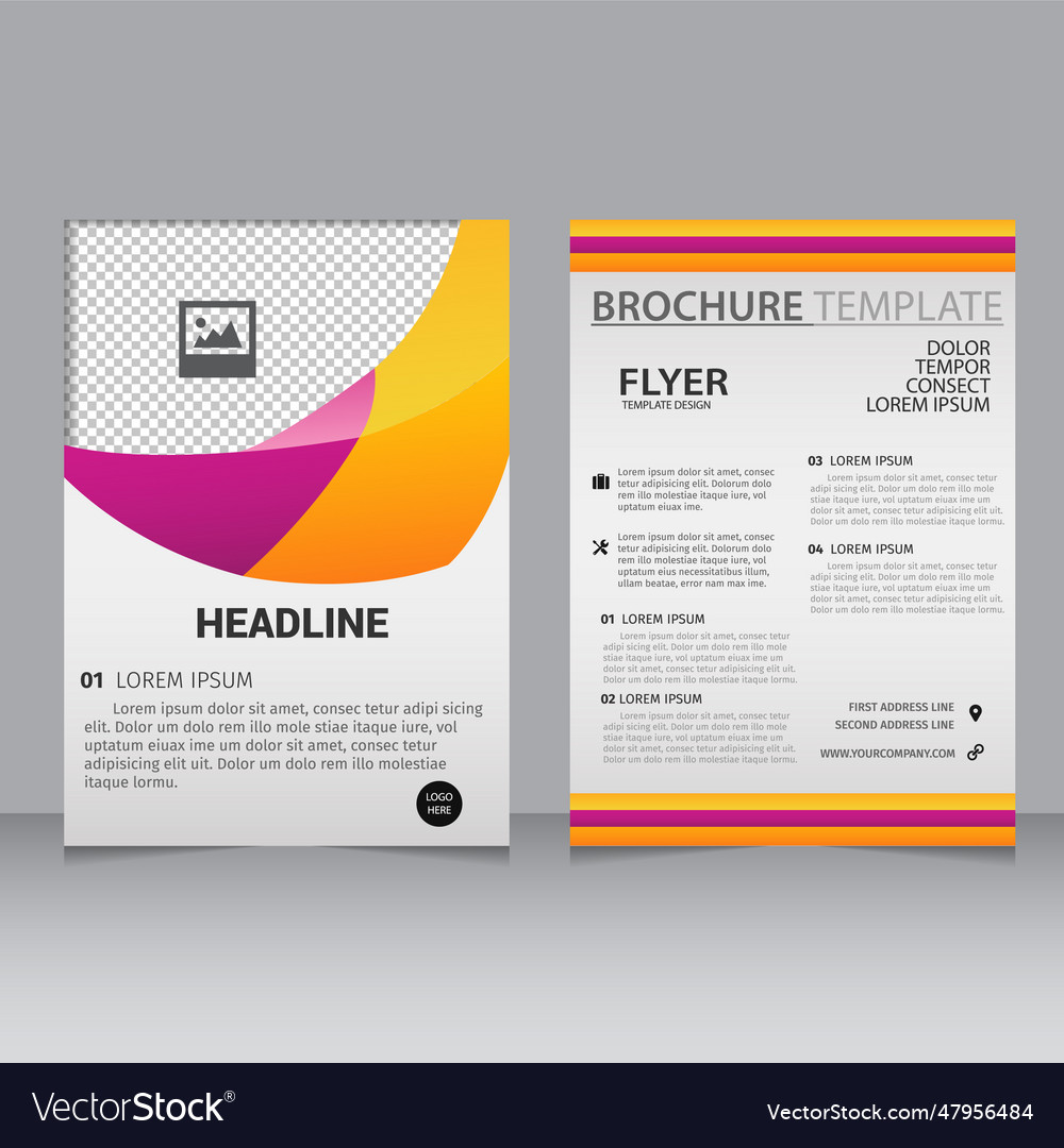 Brochure flyer template layout background design