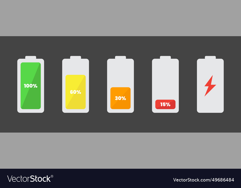 Charging battery symbol icon flat