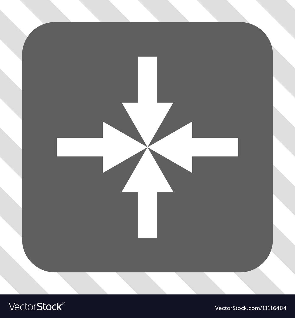 Compress arrows rounded square button