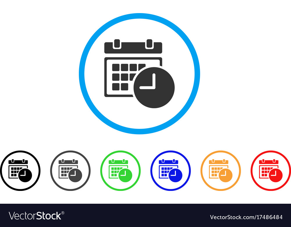 Date and time rounded icon