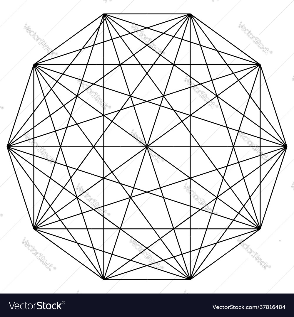 Verriegelungs-Verbindung Polygon-Formelement vector image Verriegelungs-Verbindung Polygon-Formelement