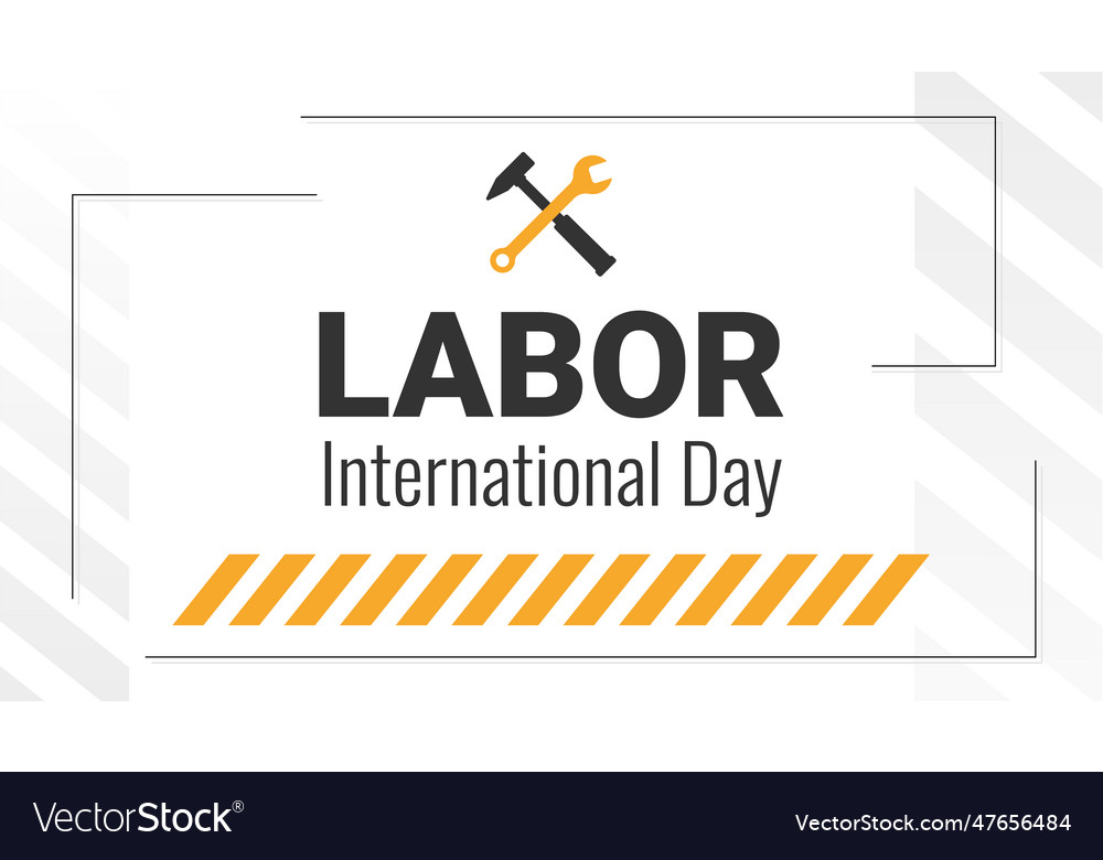 International labor day poster invitation