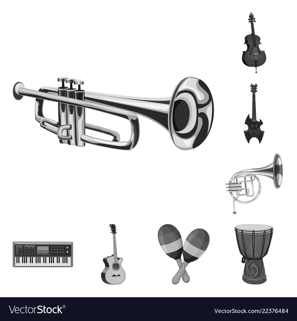 Isolated object of music and tune symbol set