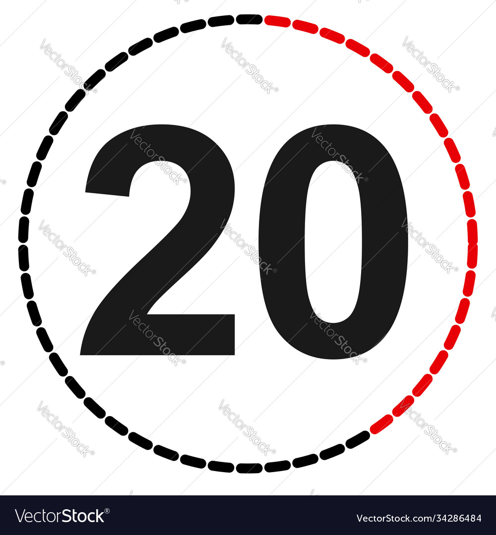 Numbers numerals dial time duration and schedule vector image Numbers numerals dial time duration and schedule