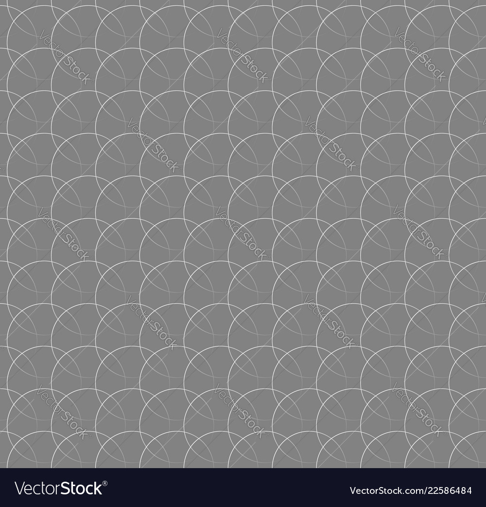 Repeatable pattern w interlocking circles rings vector image Repeatable pattern w interlocking circles rings