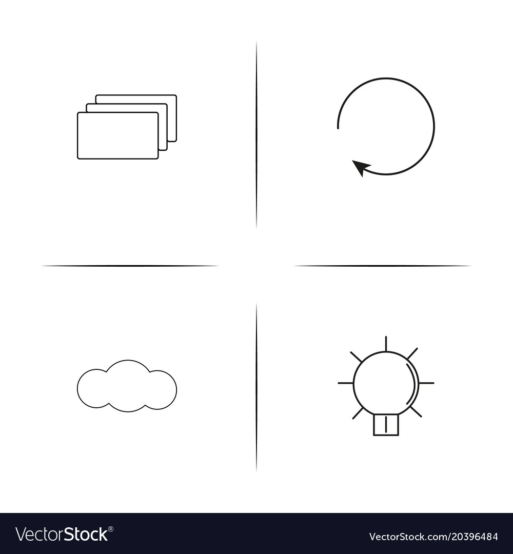 Web und Text einfache lineare Icon setsimple Umriss